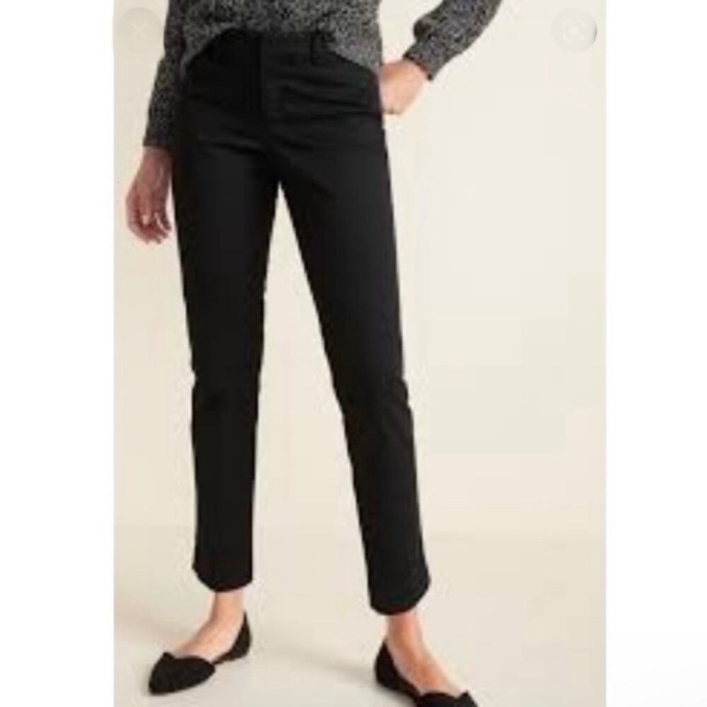 Old Navy Black Pixie Chino Slim Pants Size 10